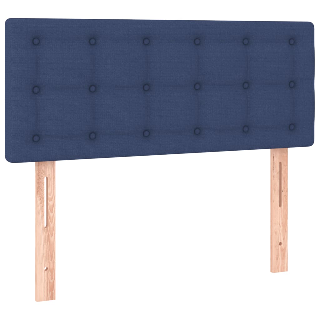 Krevet s oprugama i madracem plavi 80x200 cm od tkanine