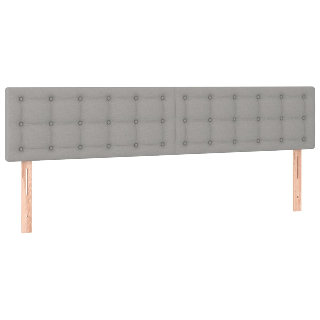 Krevet s oprugama i madracem svjetlosivi 180x200 cm od tkanine
