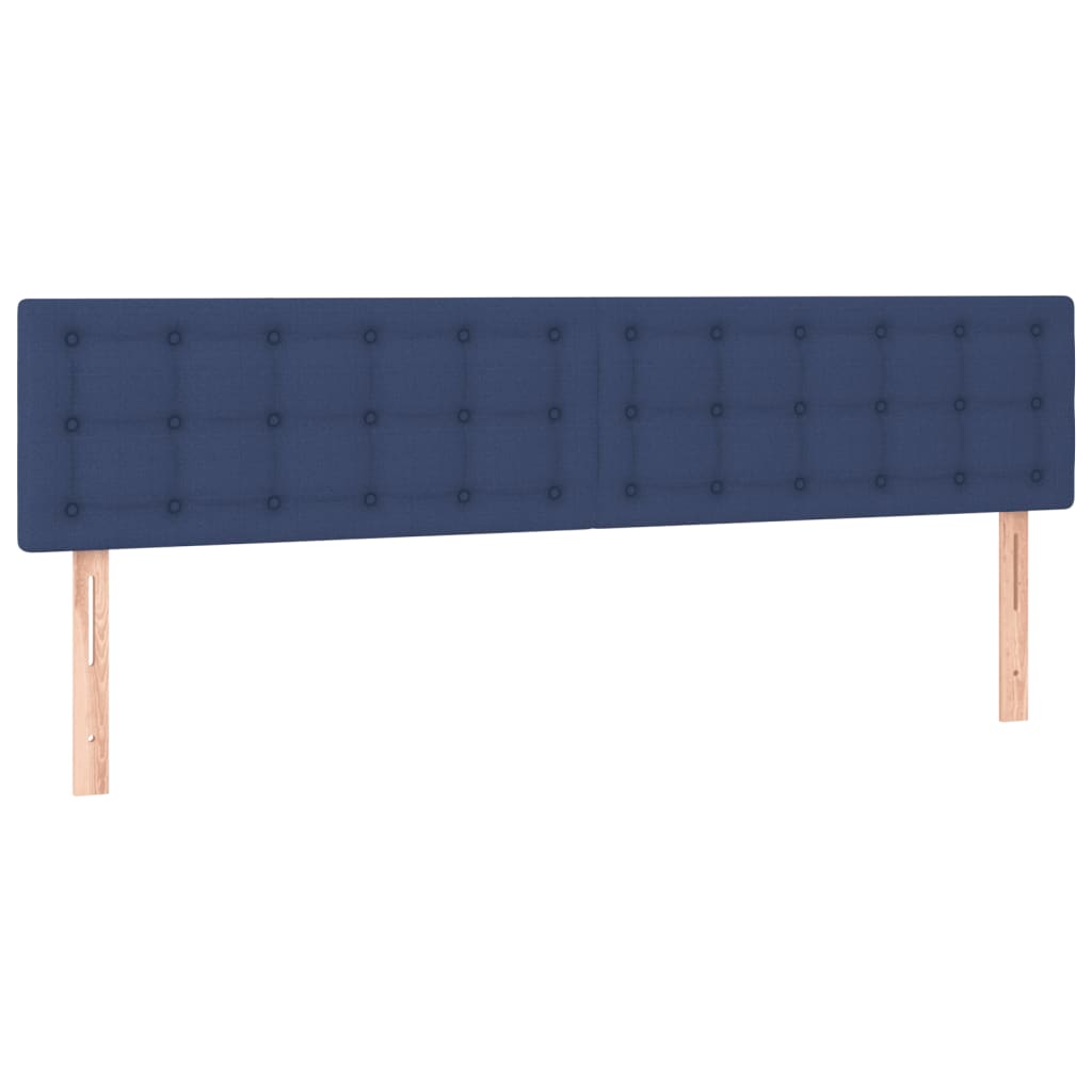 Krevet s oprugama i madracem plavi 180x200 cm od tkanine