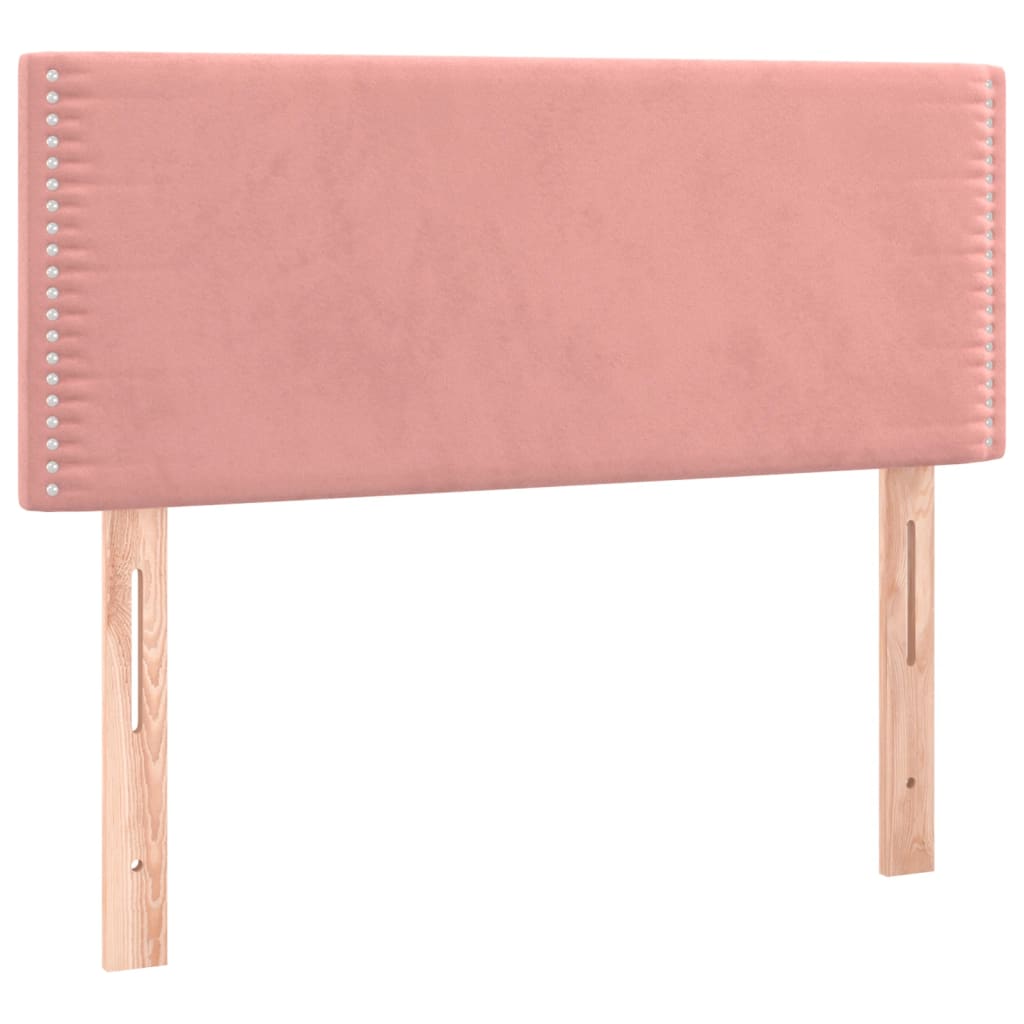 Box spring krevet s madracem ružičasti 120 x 200 cm baršunasti