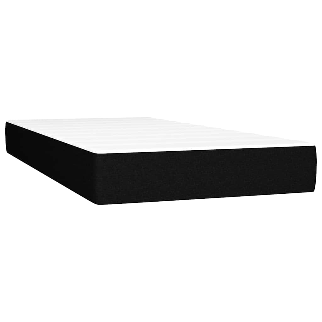 Box spring krevet s madracem crni 90x200 cm baršunasti