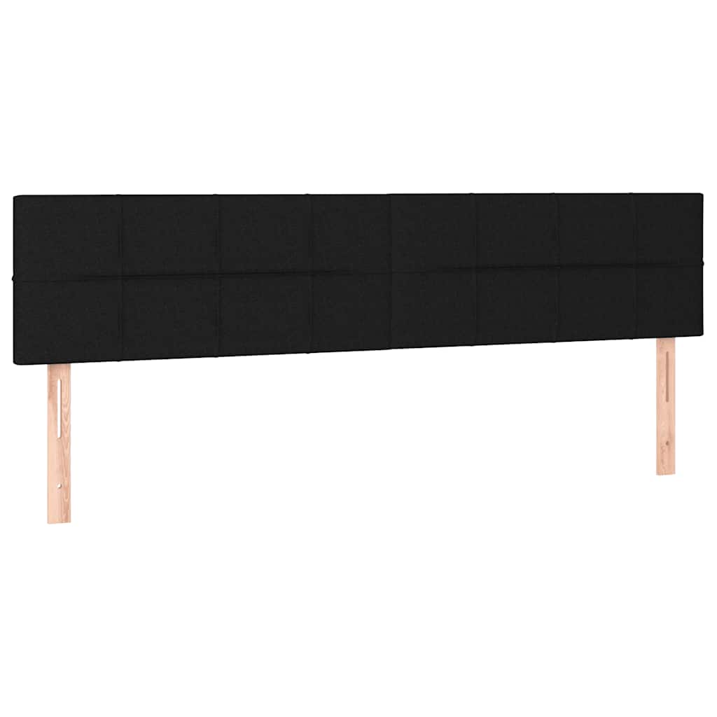 Krevet s oprugama i madracem crni 140x200 cm baršunasti