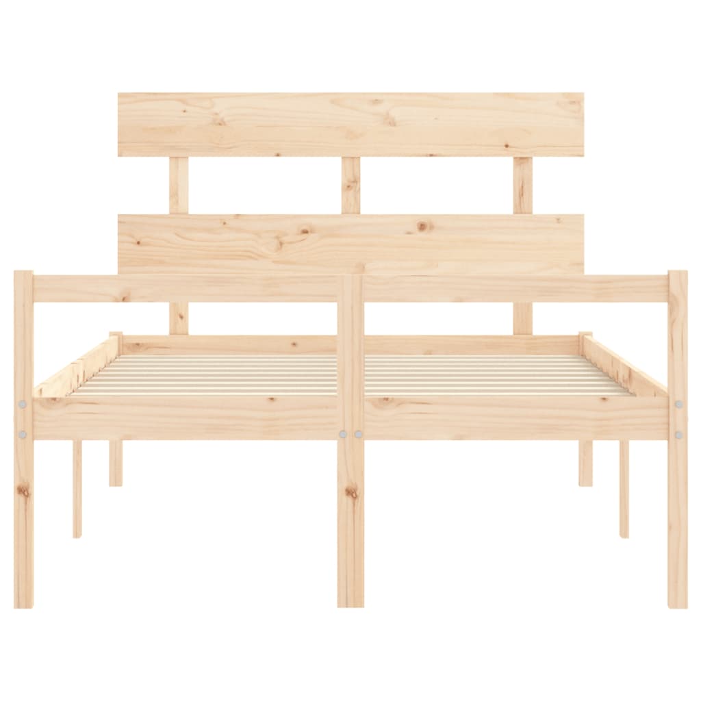 Krevet za starije s uzglavljem 140x190 cm od masivnog drva