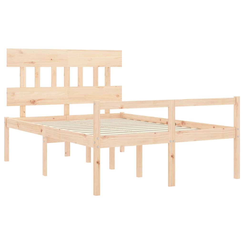 Krevet za starije s uzglavljem 140x190 cm od masivnog drva