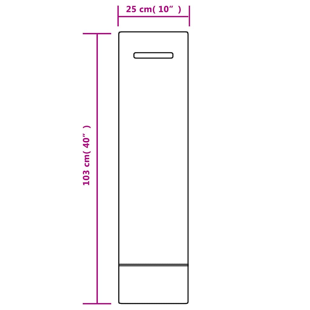 Vreće za pijesak 10 kom tamnozelene 103 x 25 cm HDPE