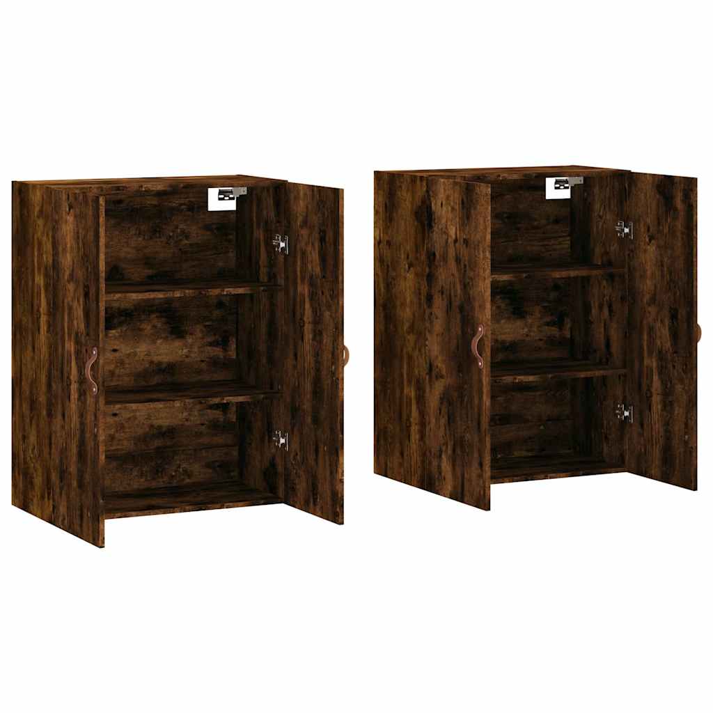 Zidni ormarići 2 kom boja dimljenog hrasta 69,5 x 34 x 90 cm