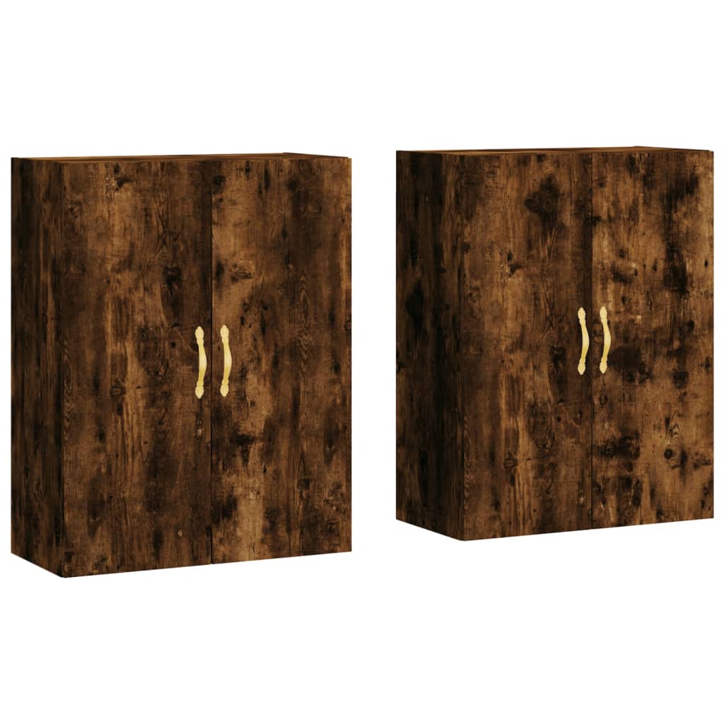 Zidni ormarići 2 kom boja dimljenog hrasta 69,5 x 34 x 90 cm