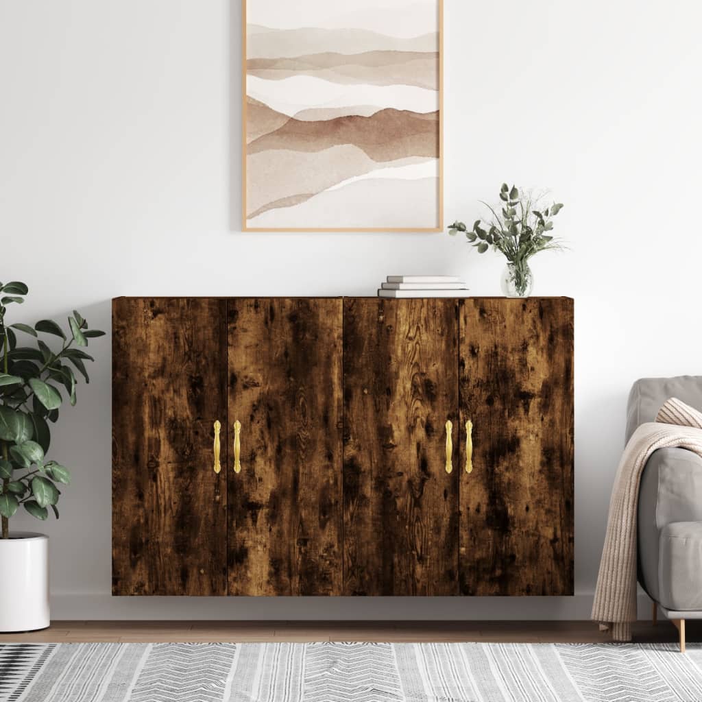 Zidni ormarići 2 kom boja dimljenog hrasta 69,5 x 34 x 90 cm
