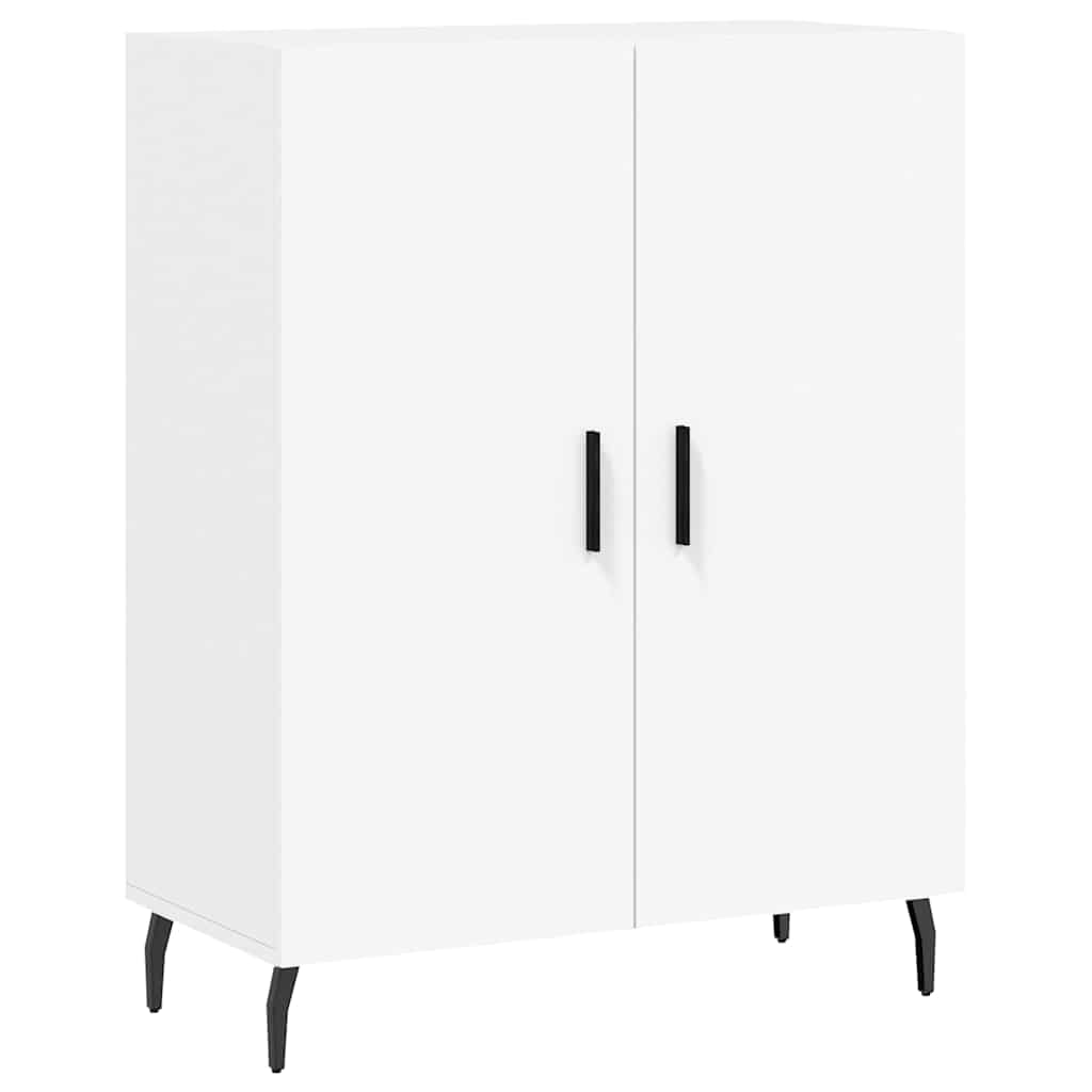 Visoka komoda bijela 69,5x34x180 cm konstruirano drvo