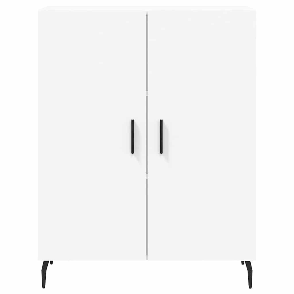 Visoka komoda bijela 69,5x34x180 cm konstruirano drvo