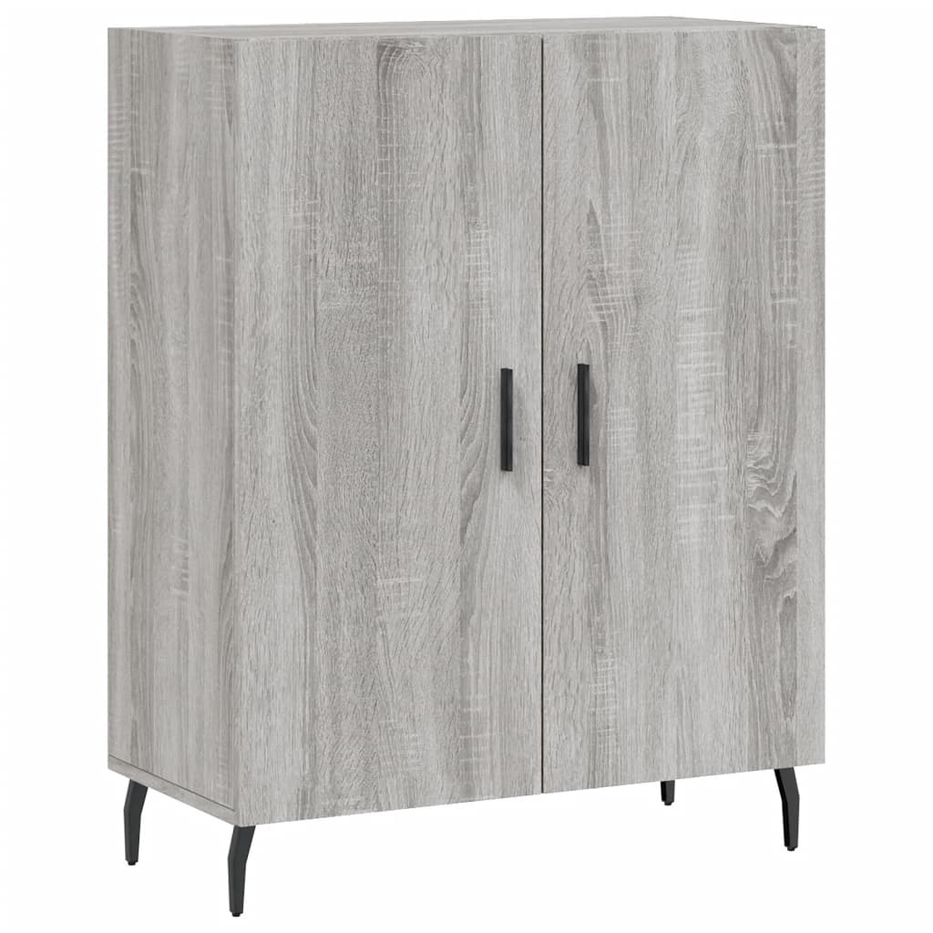 Visoka komoda siva sonome 69,5x34x180 cm od konstruiranog drva