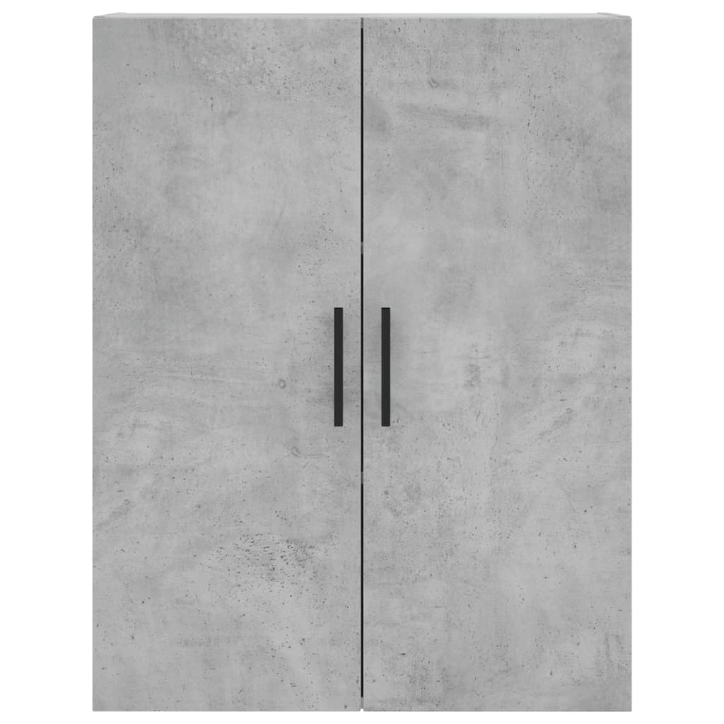 Visoka komoda siva betona 69,5x34x180 cm od konstruiranog drva