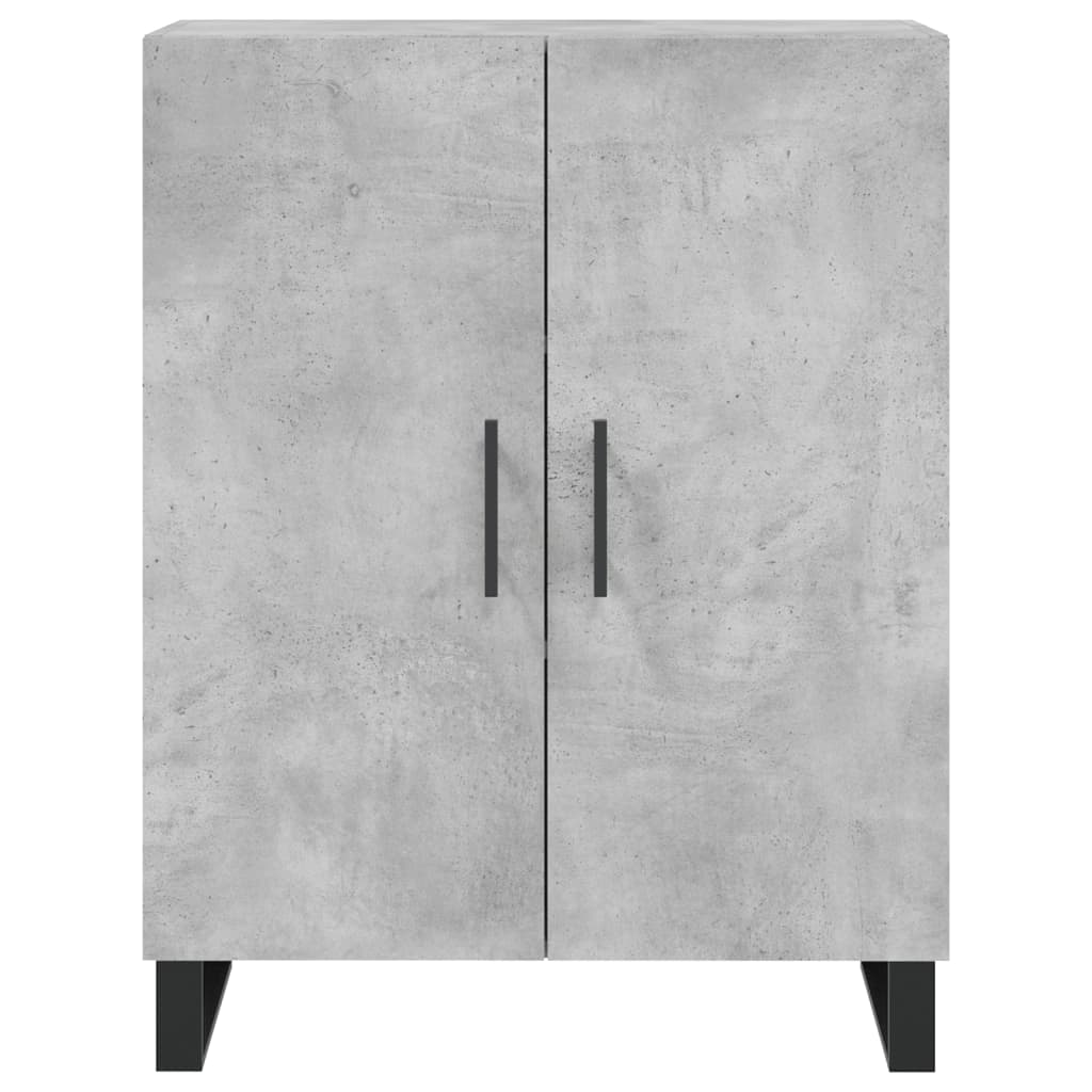 Visoka komoda siva betona 69,5x34x180 cm od konstruiranog drva