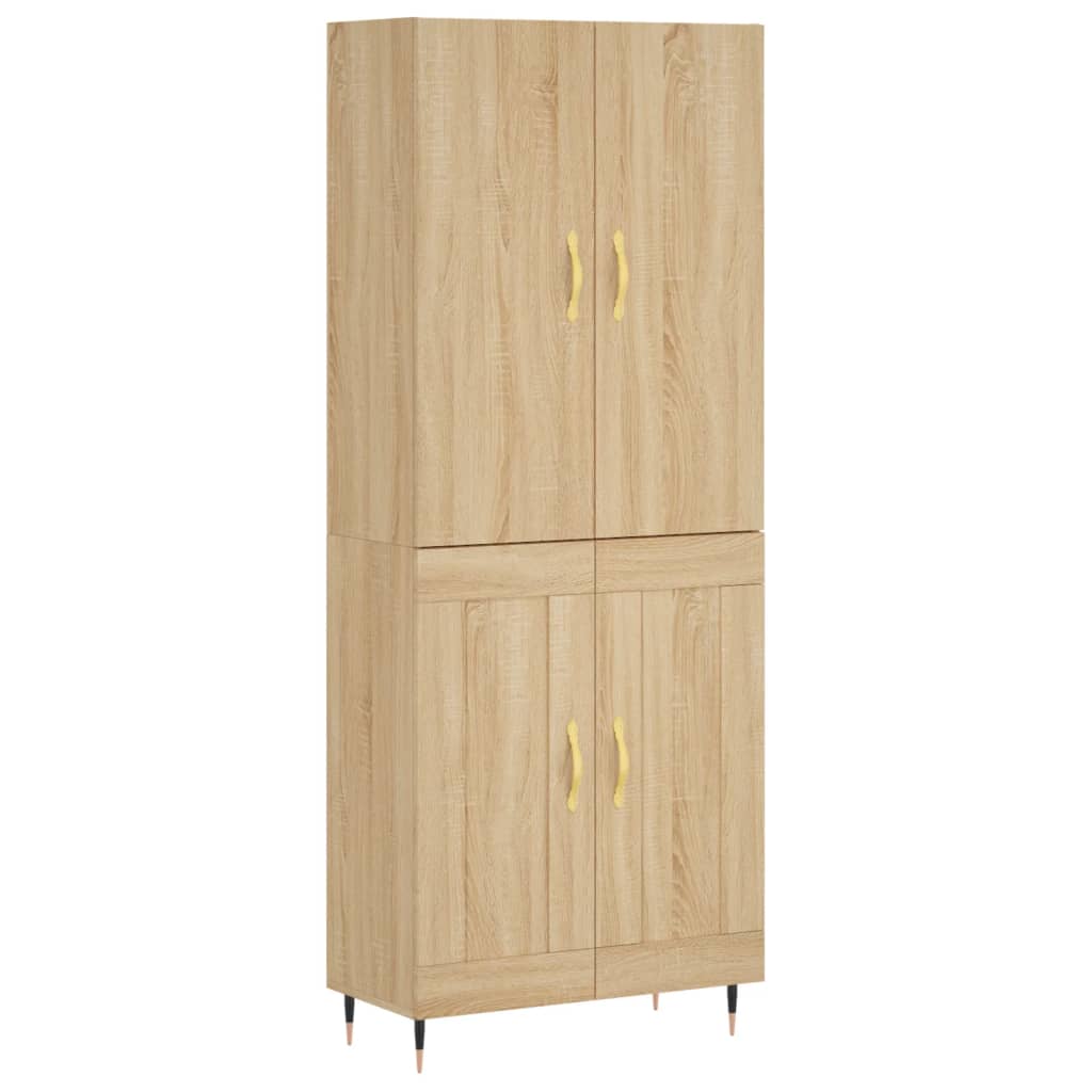 Visoka komoda hrasta sonome 69,5x34x180cm od konstruiranog drva