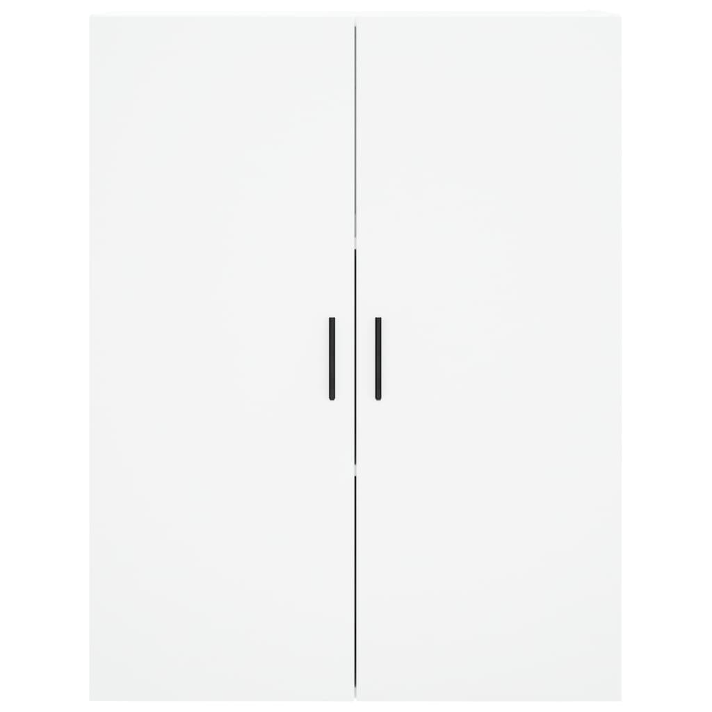 Visoka komoda bijela 69,5x34x180 cm konstruirano drvo