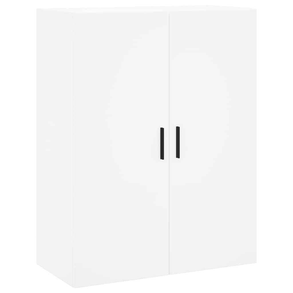 Visoka komoda bijela 69,5x34x180 cm konstruirano drvo