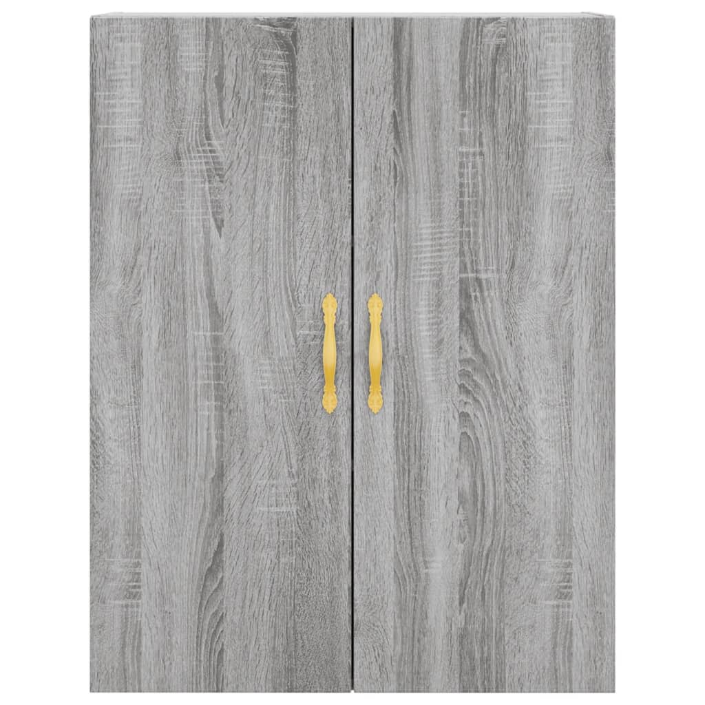 Visoka komoda siva sonome 69,5x34x180 cm od konstruiranog drva