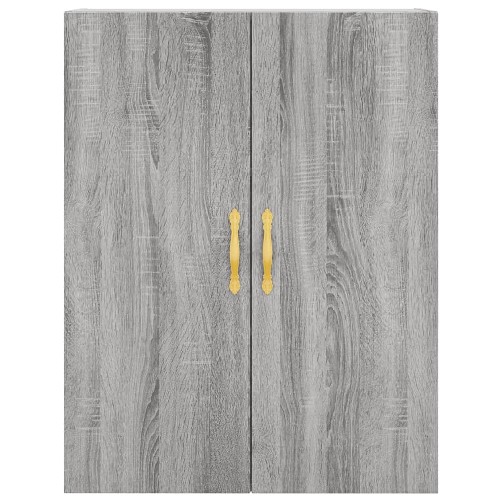 Visoka komoda siva sonome 69,5x34x180 cm od konstruiranog drva