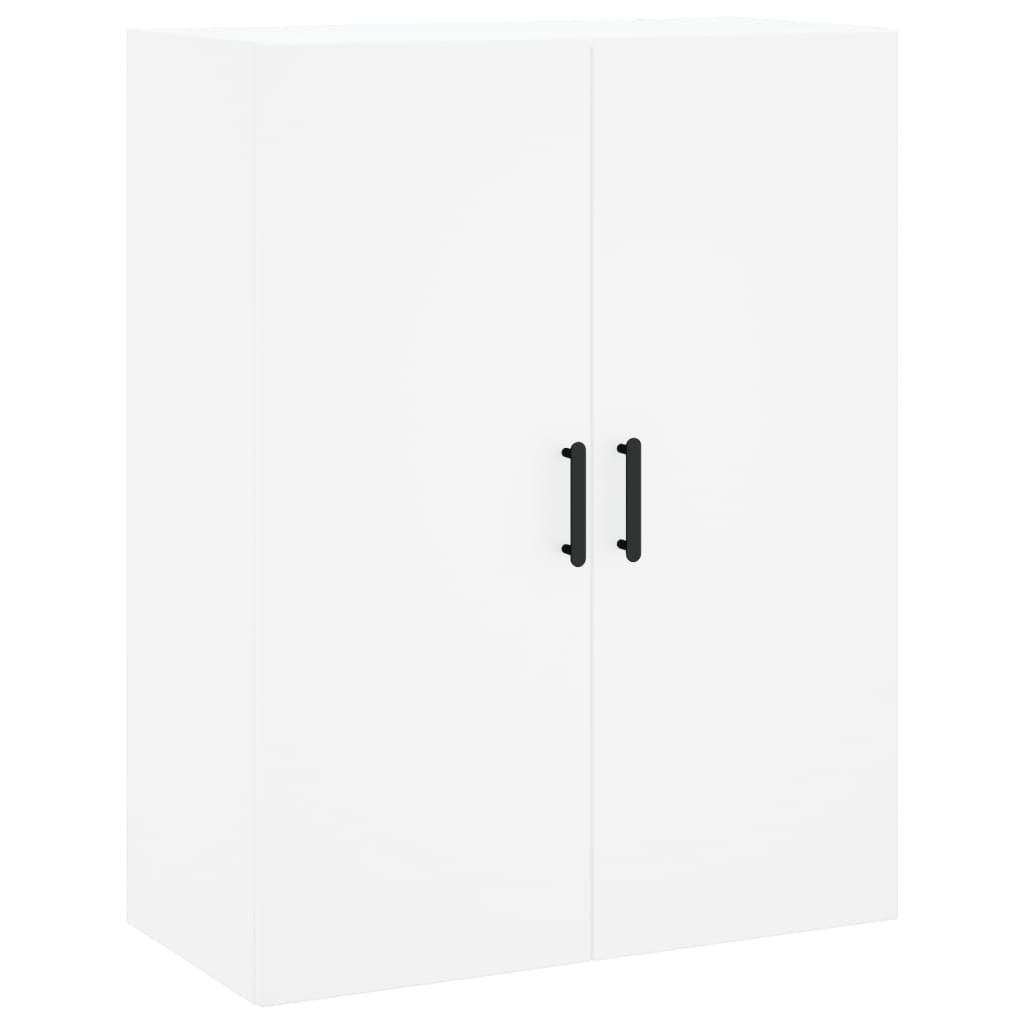 Visoka komoda bijela 69,5x34x180 cm konstruirano drvo