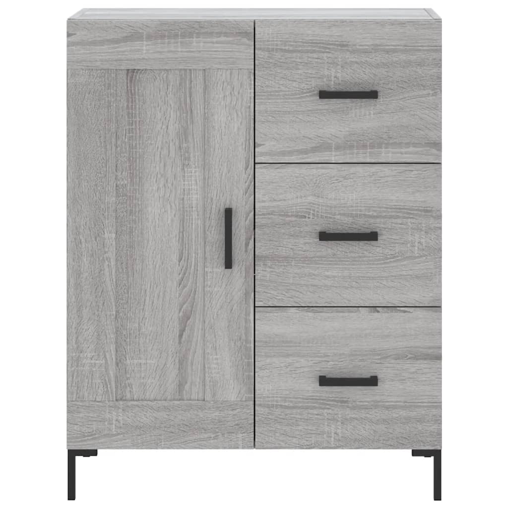 Visoka komoda siva sonome 69,5x34x180 cm od konstruiranog drva