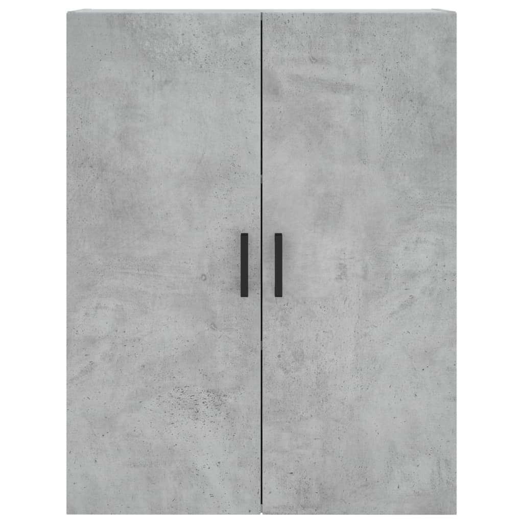 Visoka komoda siva betona 69,5x34x180 cm od konstruiranog drva