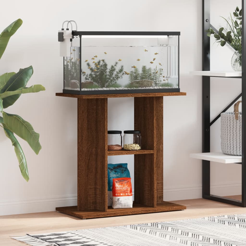 Stalak za akvarij boja hrasta 60 x 30 x 60 cm konstruirano drvo