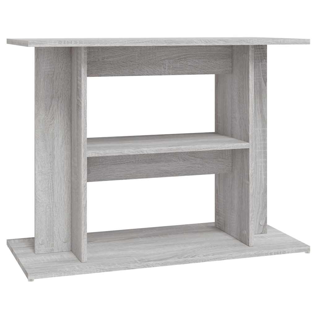 Stalak za akvarij sivi sonoma 80x35x60 cm inženjerski drvo