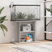 Stalak za akvarij sivi sonoma 80x35x60 cm inženjerski drvo