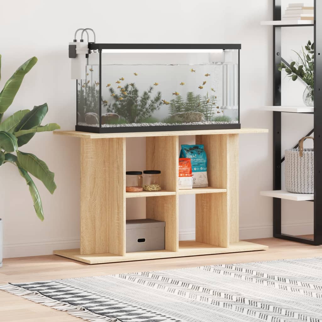 Stalak za akvarij Sonoma hrast 100x40x60 cm Konstruirano drvo