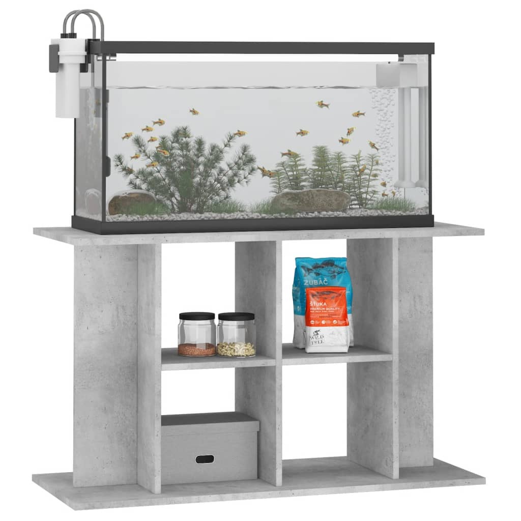 Stalak za akvarij Betonsko sivi 100x40x60 cm Konstruirano drvo