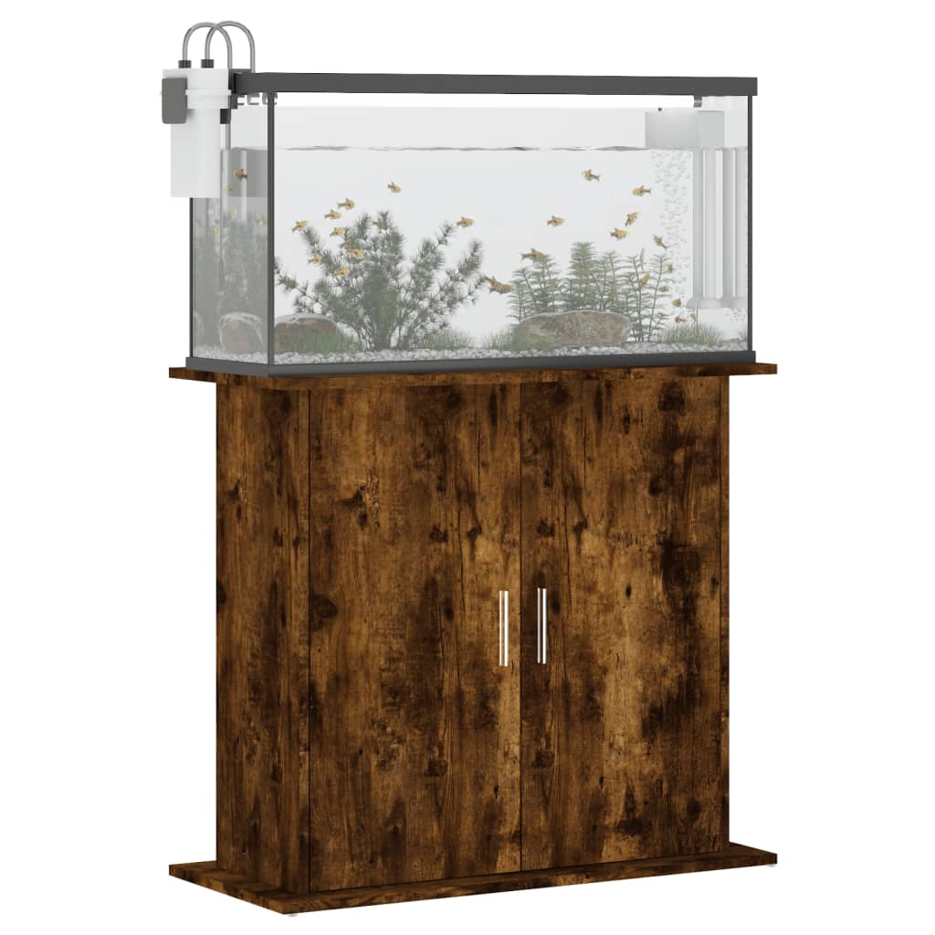 Stalak za akvarij boja hrasta 81 x 36 x 73 cm konstruirano drvo