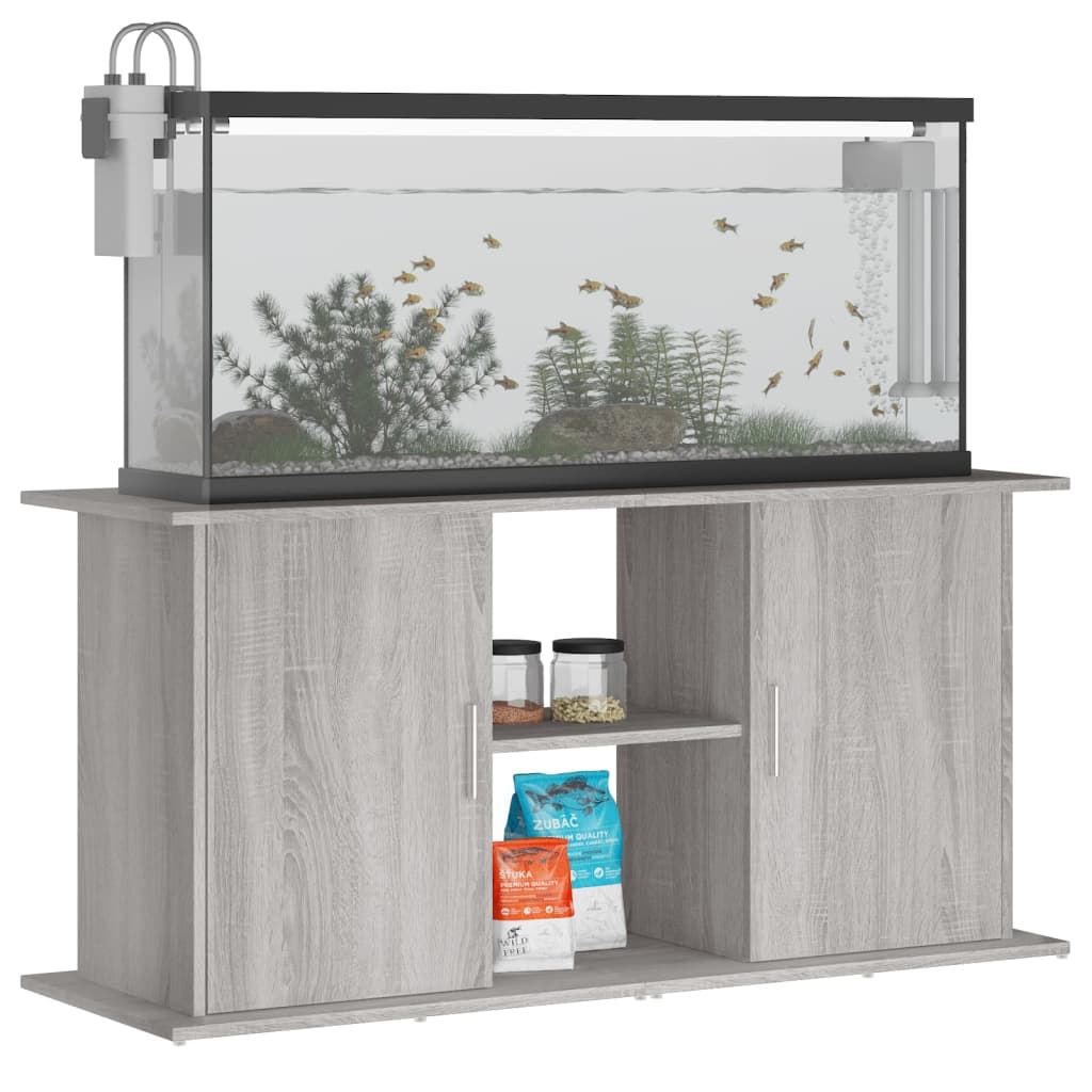 Stalak za akvarij boja hrasta 121x41x58 cm konstruirano drvo