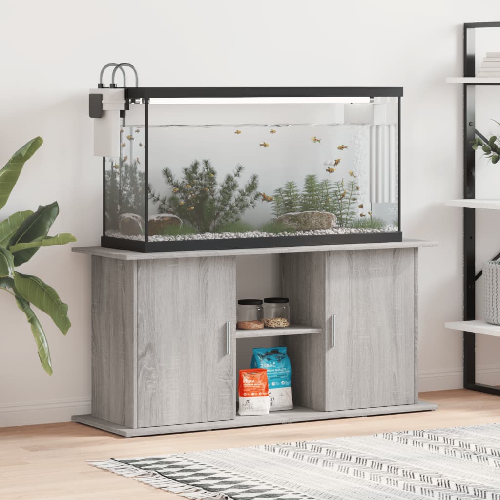 Stalak za akvarij boja hrasta 121x41x58 cm konstruirano drvo