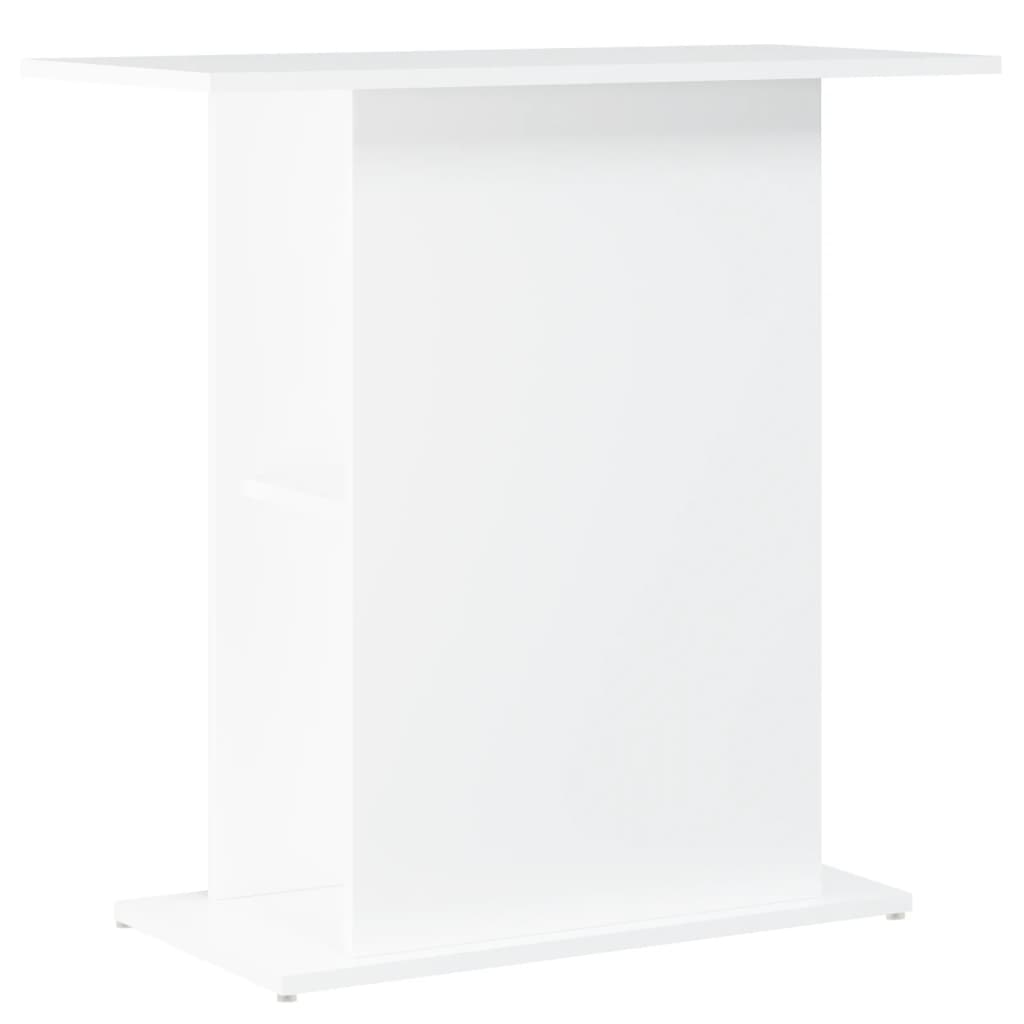 Stalak za akvarij Bijeli 75x36x72,5 cm Konstruirano drvo
