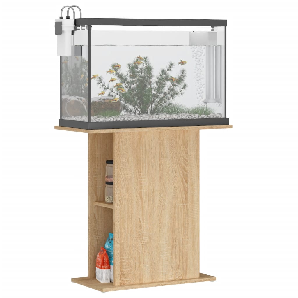 Stalak za akvarij Sonoma hrast 75x36x72,5 cm Konstruirano drvo