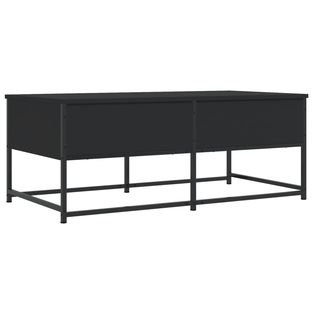 Stolić za kavu crni 100 x 51 x 40 cm od konstruiranog drva