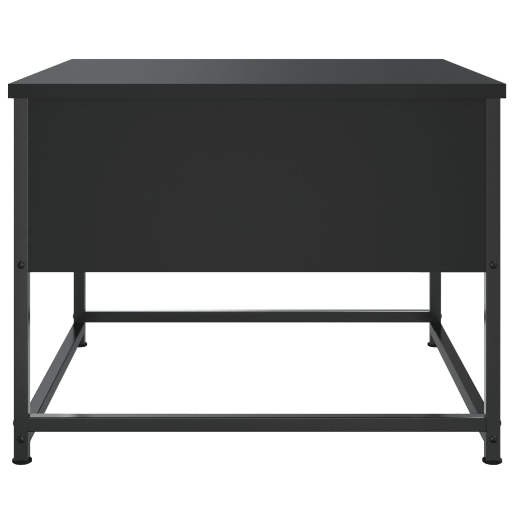 Stolić za kavu crni 51x51x40 cm od konstruiranog drva