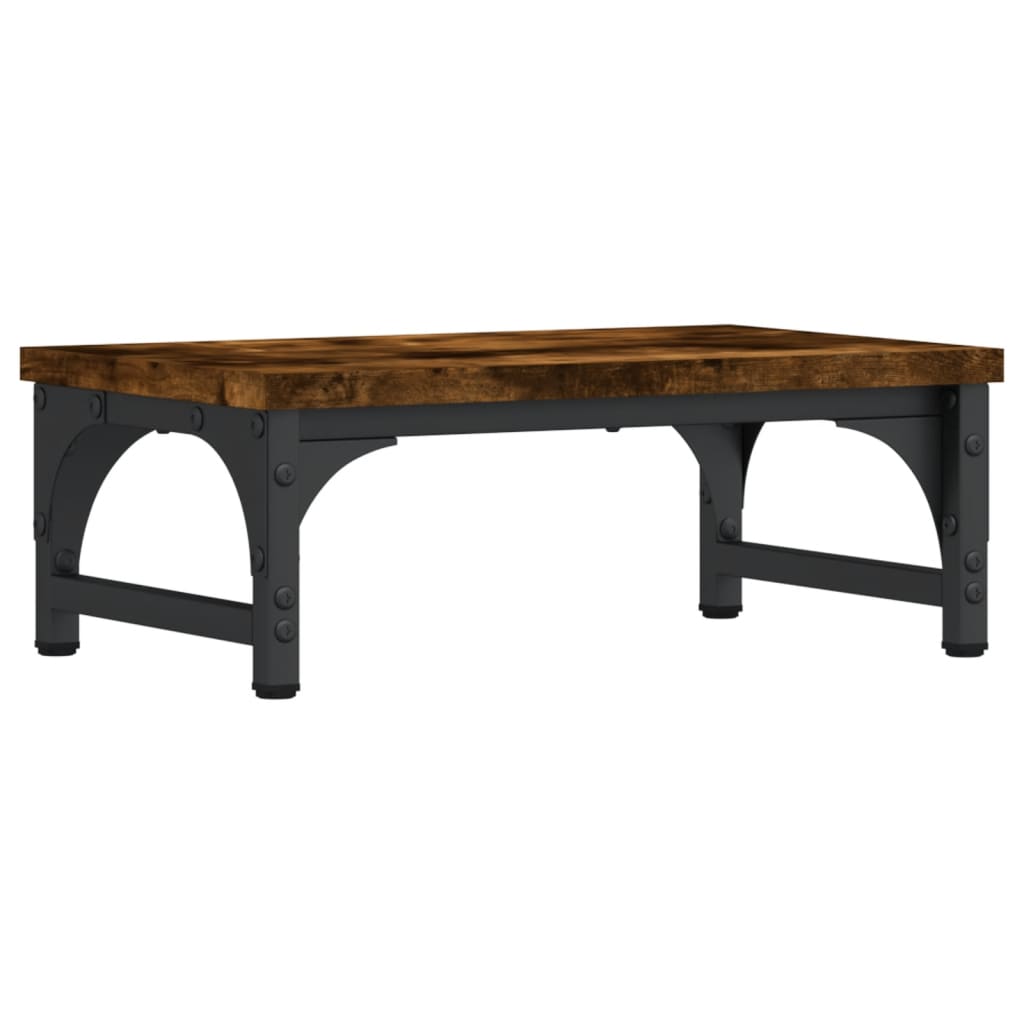Stalak za monitor boja dimljenog hrasta 37 x 23 x 14 cm drveni