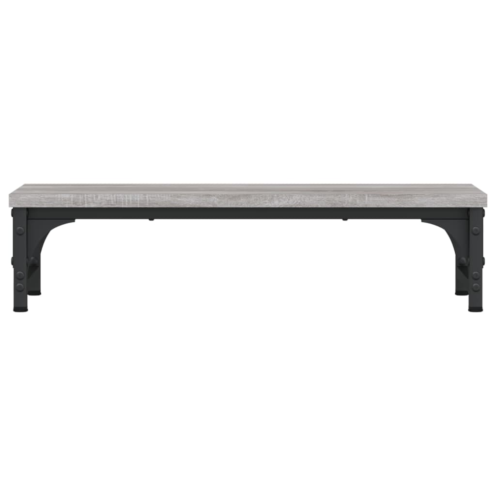 Stalak za monitor siva boja hrasta 55x23x14cm konstruirano drvo