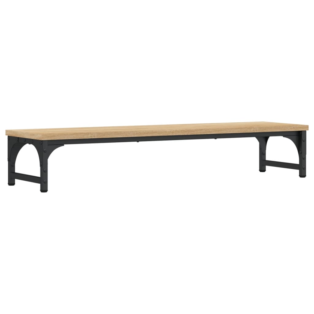 Stalak za monitor boja hrasta 85x23x15,5 cm konstruirano drvo