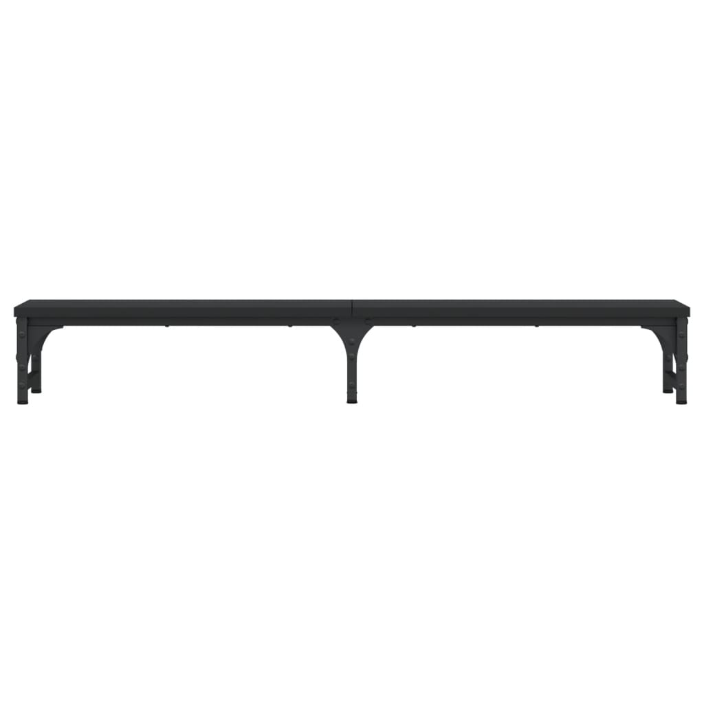 Stalak za monitor crni 105 x 23 x 15,5 cm od konstruiranog drva