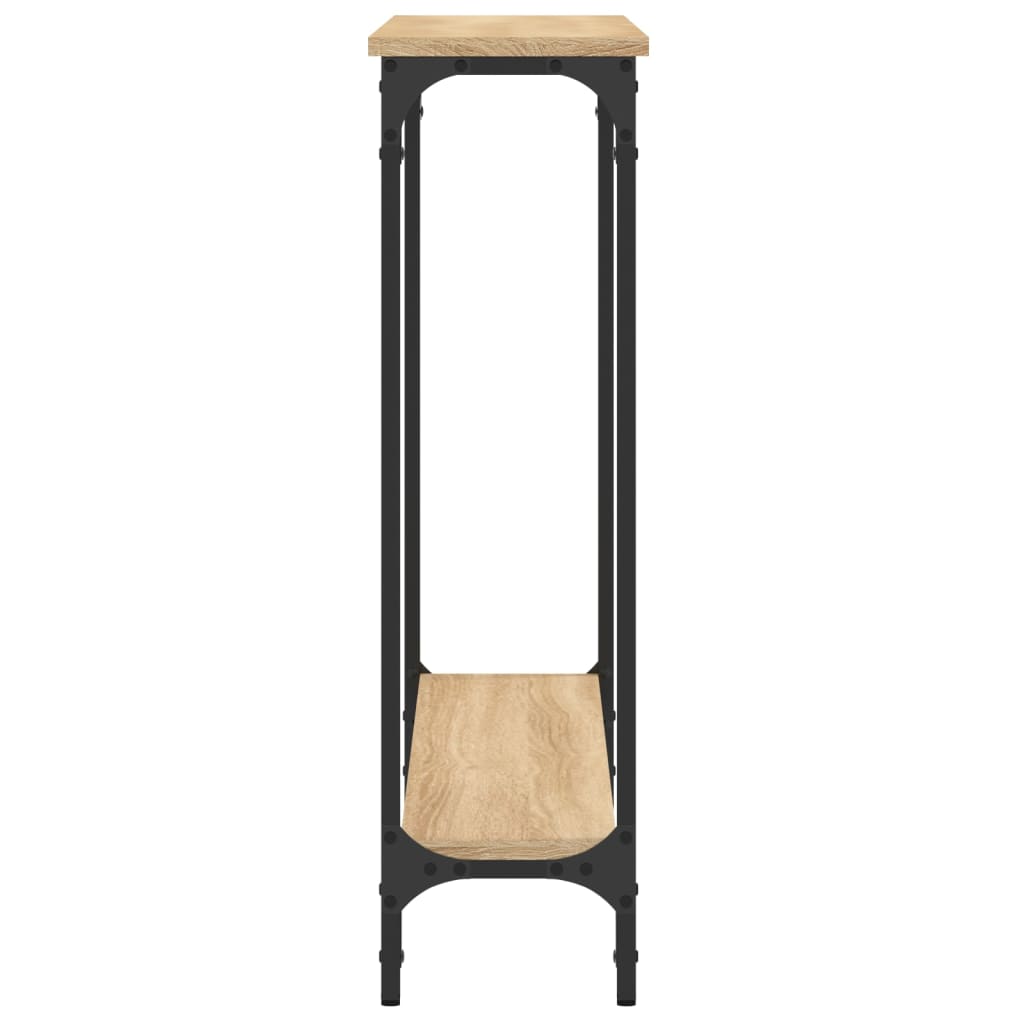 Konzolni stol boja hrasta 100 x 22,5 x 75 cm konstruirano drvo