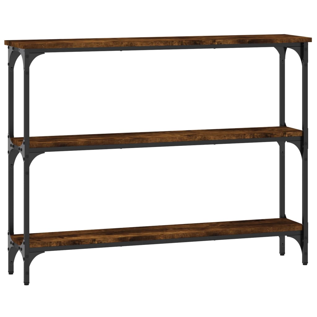 Konzolni stol boja hrasta 100 x 22,5 x 75 cm konstruirano drvo