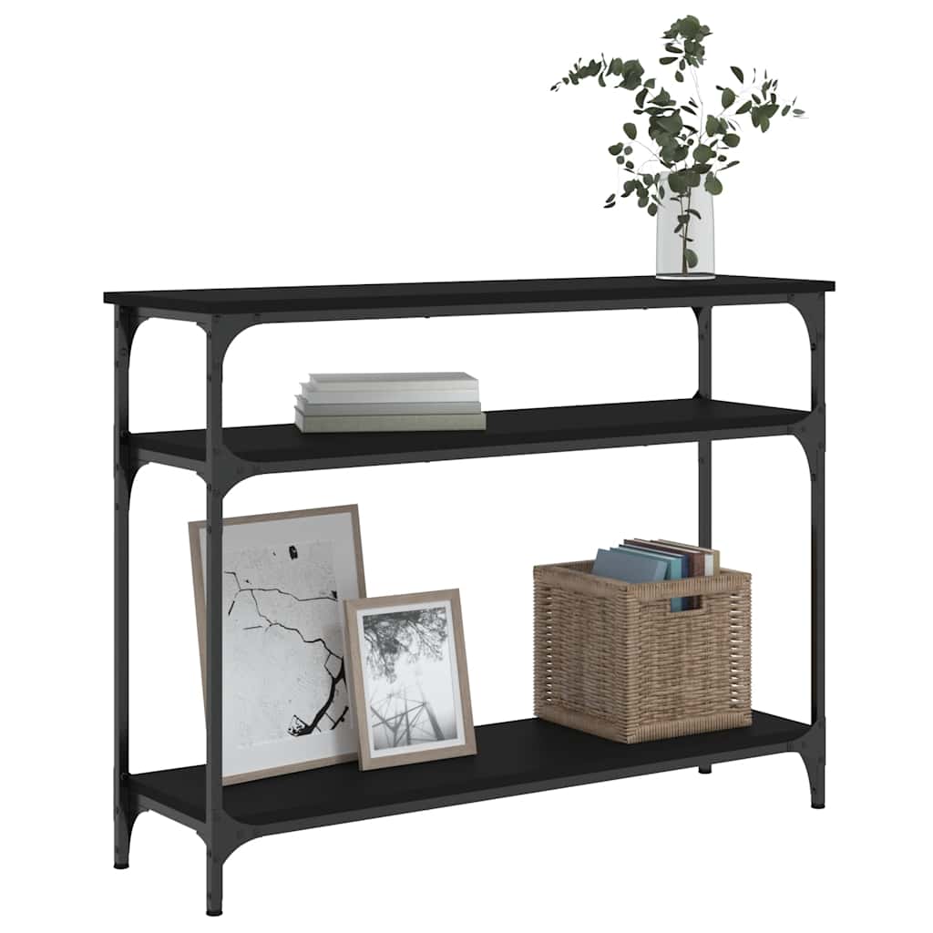Konzolni stol crni 100 x 29 x 75 cm od konstruiranog drva
