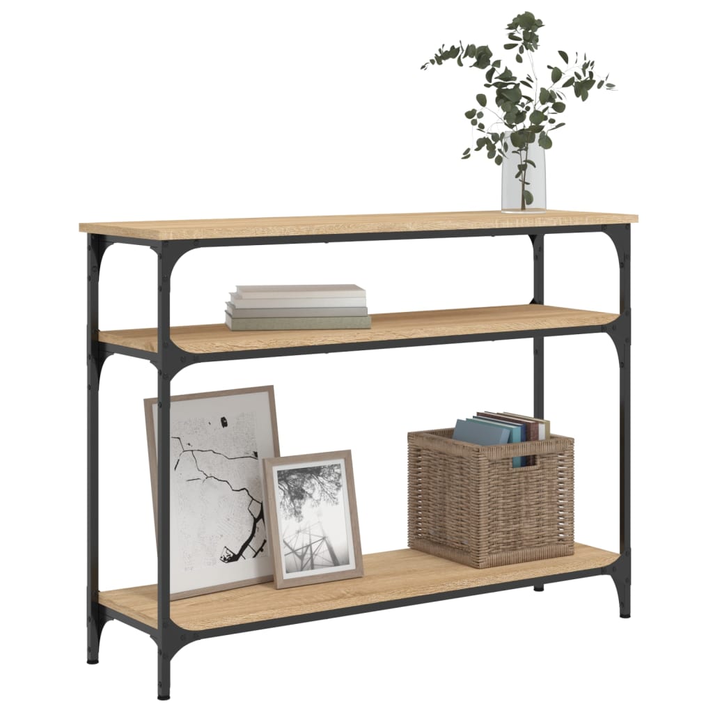 Konzolni stol boja hrasta sonome 100x29x75 cm konstruirano drvo