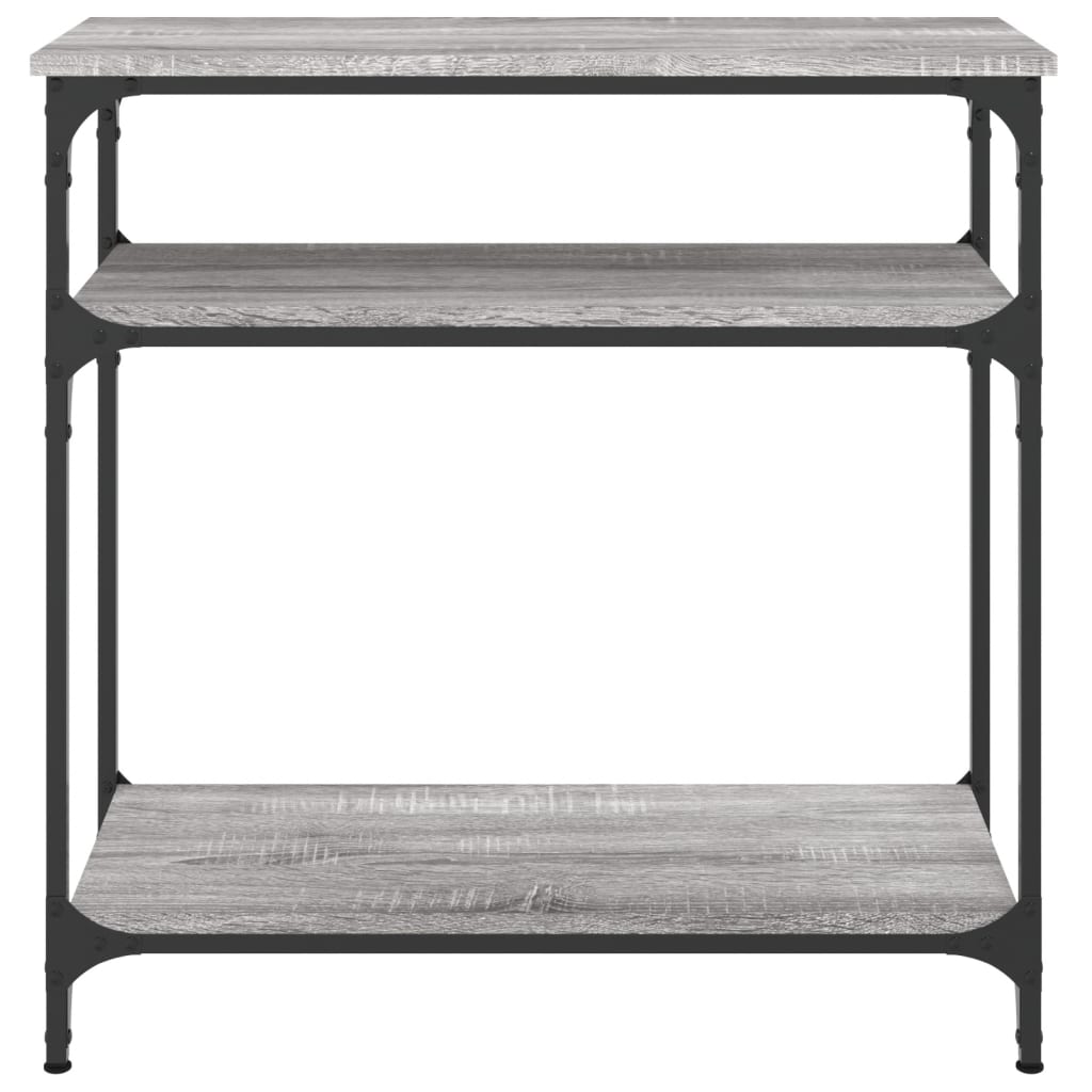 Konzolni stol siva boja hrasta 75x29x75 cm konstruirano drvo