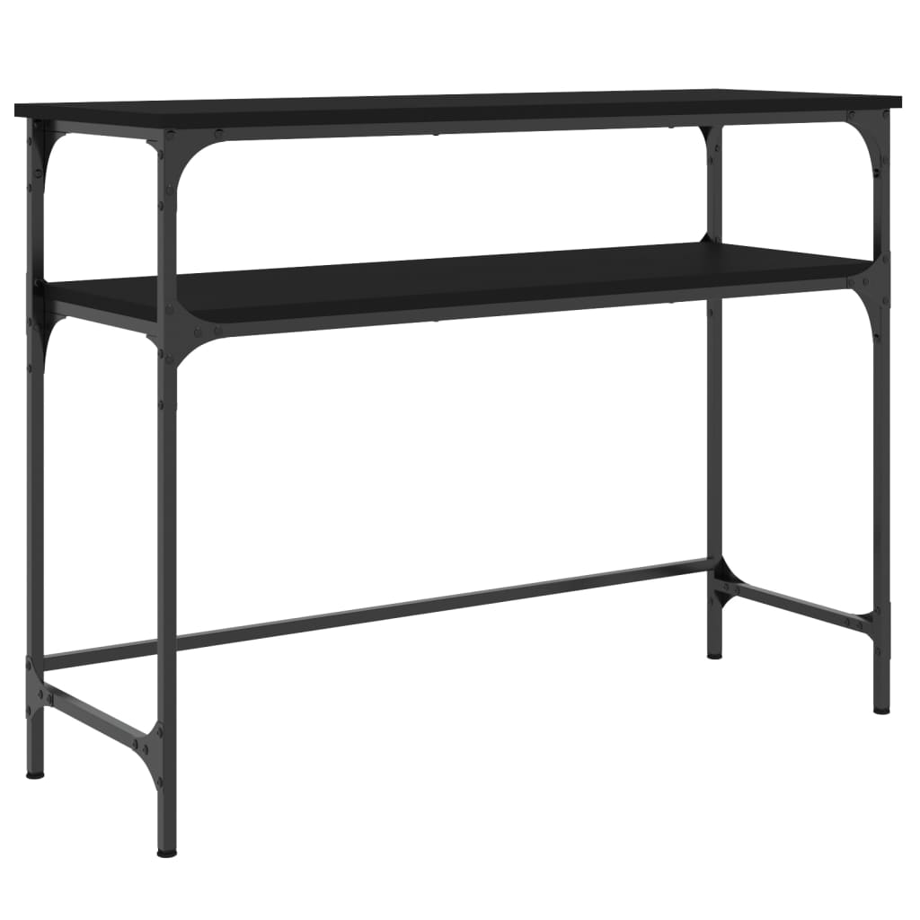 Konzolni stol crni 100 x 35,5 x 75 cm od konstruiranog drva