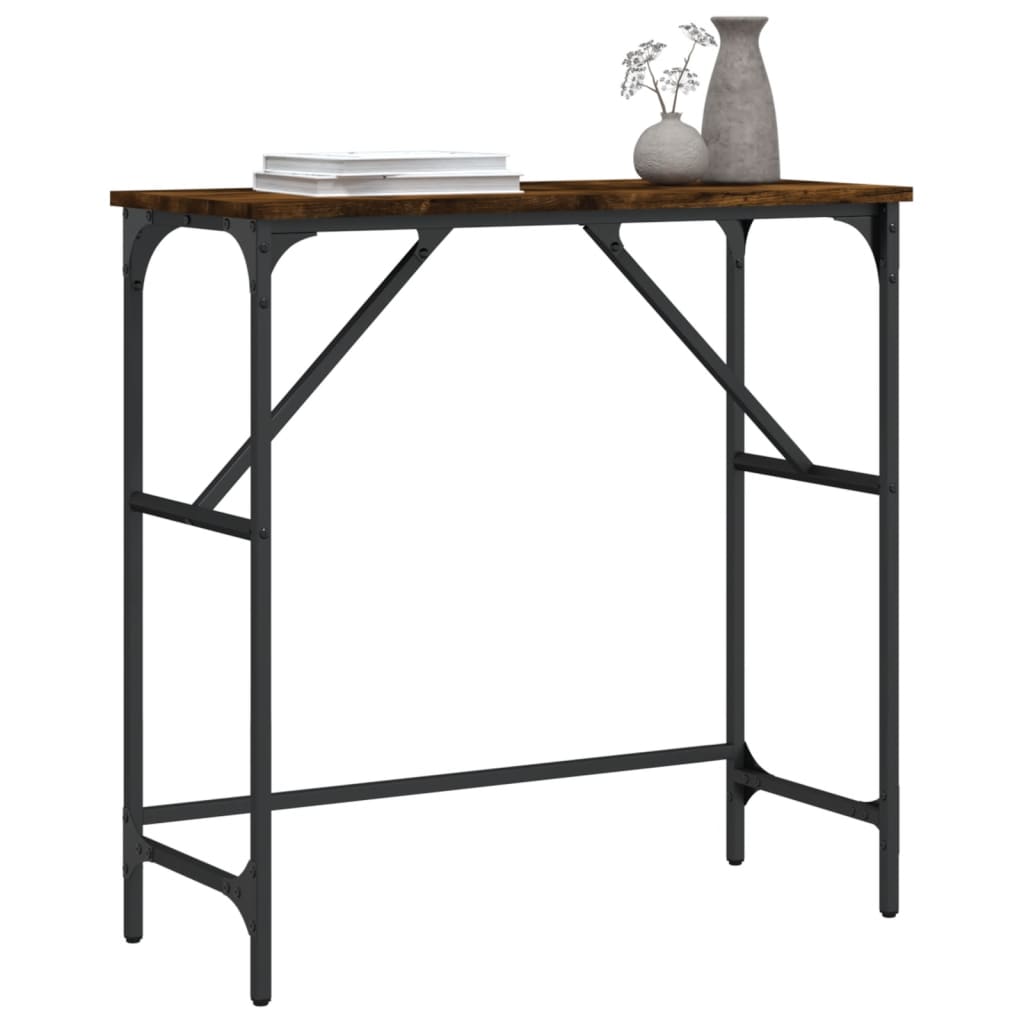 Konzolni stol boja hrasta 75 x 32 x 75 cm konstruirano drvo