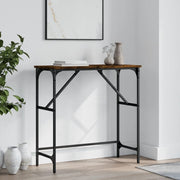 Konzolni stol boja hrasta 75 x 32 x 75 cm konstruirano drvo