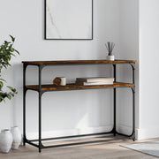 Konzolni stol boja hrasta 100 x 35,5 x 75 cm konstruirano drvo